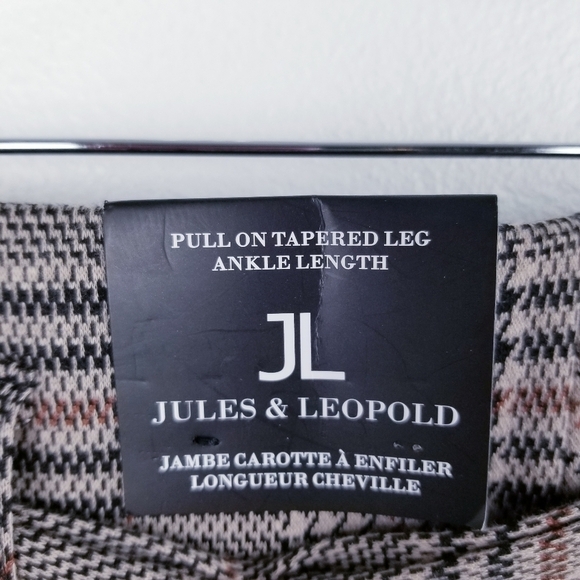 Jules & Leopold Houndstooth Plaid Pants NWT size XL - Picture 4 of 10